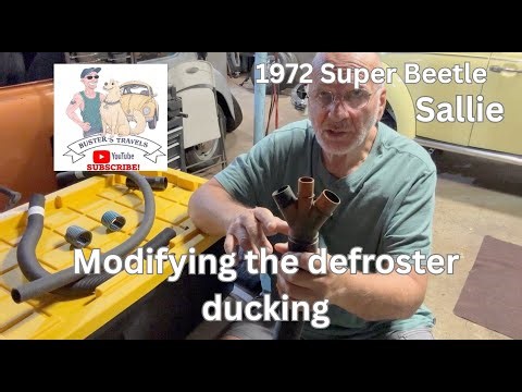1972 Super Beetle defrost ducting modification