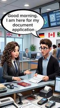 Visa Application at the Embassy | English Conversation Practice for Beginners (A1–A2) #learnenglish