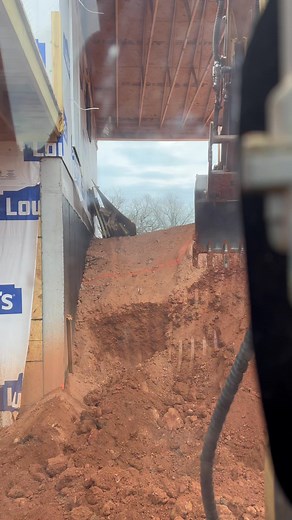 1.5K views · 16 reactions | Anyone can learn to run an excavator…BUT, can you hold a phone between your knees and video while running one?  We spent Friday digging footers for Amish Barns of Virginia to build a retaining wall at this new construction home they are building! Call us for ALL your heavy machinery needs! 804-238-5544 | Wind Farms Excavation & Clearing | Facebook