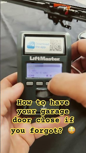 How to have your garage door close automatically if you forgot to close it. #liftmaster