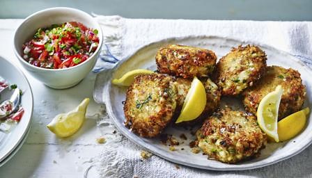 Crab and cod fish cakes recipe