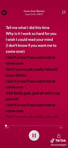 Come over(remix) Jorja smith, OBOY