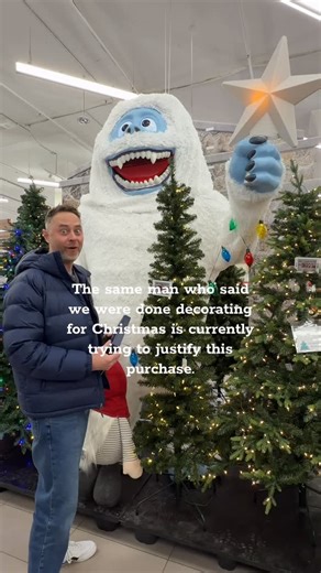 Ashley Fraser-Sexsmith | Chatty Girl Media | I thought he said we were done decorating for Christmas 🤔🎄 . . . . . Canadian Tire | Bumble | Rudolph the Red Nosed Reindeer | Christmas... | Instagram