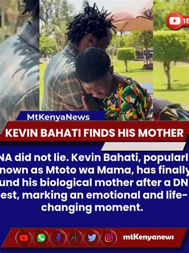 Kevin Bahati Reunites with Biological Mother After DNA Test