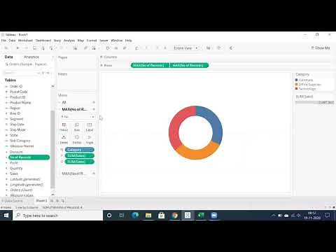 How to Create Pie and Donut Charts in Tableau BI