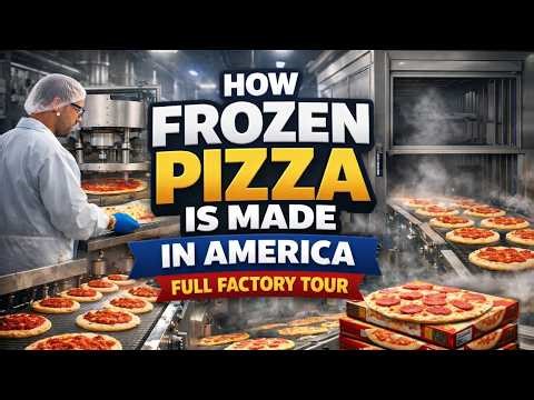 Inside America’s Frozen Pizza Mega Factory 🇺🇸 | Full Production Tour | Factory Full Process