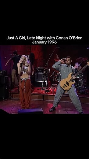 No Doubt on Instagram: "In January 1996, we made our major network debut on Late Night with Conan O’Brien with “Just A Girl.”"