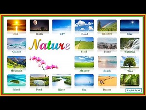 Learn Nature Vocabulary in English | The Nature words list vocabulary