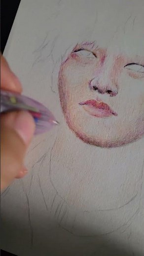 Proceso de dibujo de I.N. stray kids.#straykids #fanart #instraykids #sketchbook #drawing