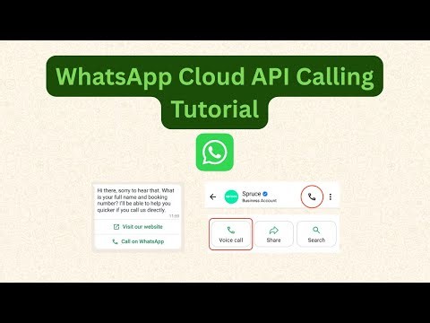 WhatsApp Cloud API Calling | API calling via WhatsApp Tutorial | Meta APIs for WhatsApp Calling
