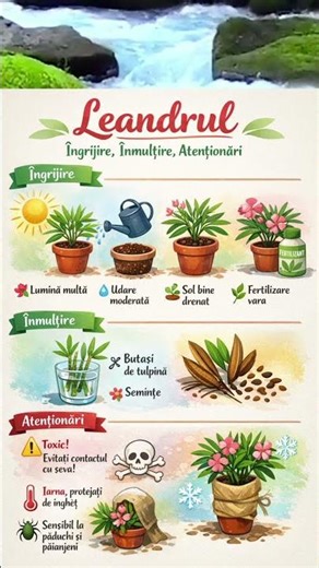 Leandrul - ingrijire si inmultire #plants #home #decor #reels