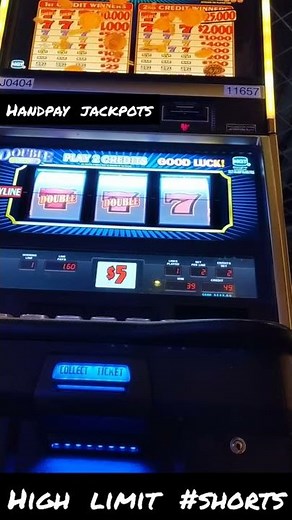 OLD SCHOOL HIGH LIMIT $5 DOUBLE GOLD SLOT MACHINE MAX BET #SHORTS