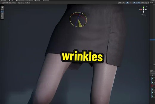 Dynamic Cloth Wrinkles in Unity 3D Animation