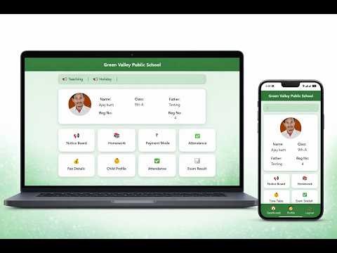 School ERP System – Desktop & Mobile Access||School Management Software – Web & Mobile Login|...