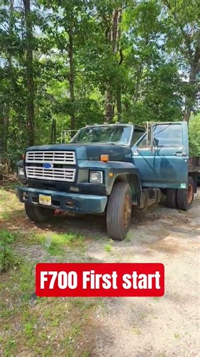 F700 First start #trucks #ford #diesel #bigtruck #mechanic #heavyequipment