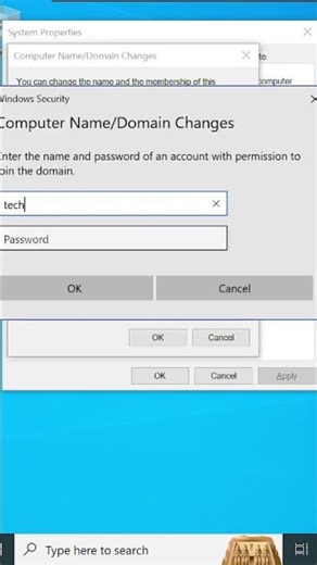 How to join Windows PC to Active Directory Domain.