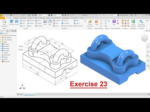 Autodesk Inventor 2023 Tutorial Exercise 23