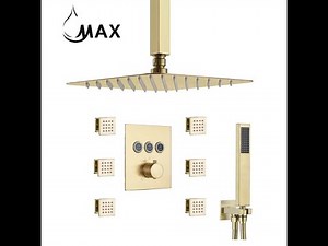 How To Install Thermostatic Shower Systems With 6 Body Jets | MAX Faucets | Installation Guide