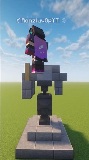 How to Build an Aesthetic Warrior Statue in Minecraft (Easy Step-by-Step Tutorial)