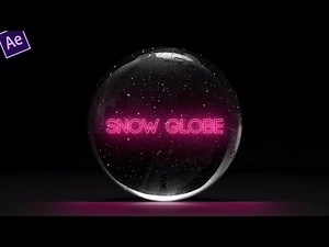 AE「アフターエフェクト」チュートリアル 59 4K パーティクル アニメーション 雪 | スノーグローブ | NeonText | CC Particle World | Saber