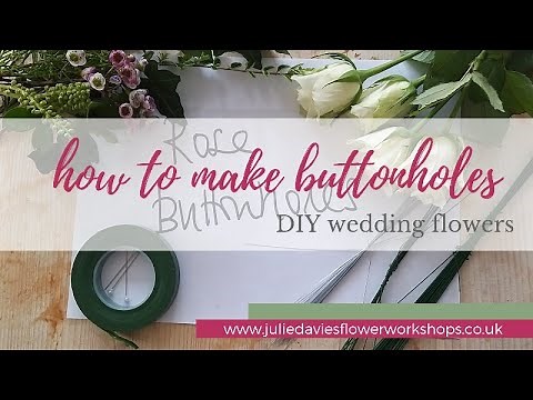 How to make a rose buttonhole | DIY wedding flowers
