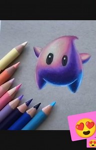 How to draw Luma Crear SUPER MARIO GALAXY #dibujo #setmefree #jimin #creatividad #creativity #color