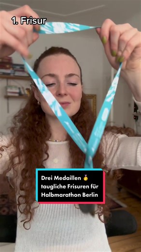 Drei Medaillen taugliche Frisuren für Halbmarathon Berlin