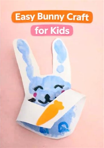 Cutest Little Easter Bunny 🐰💖 | Easy Kids Craft