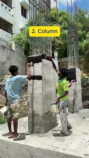 Basement Waterproofing Secret 🔥 | Vitamin Coating on Building Columns | Rust & Leakage Solution