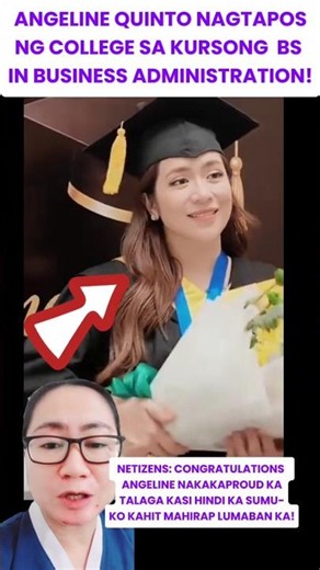 ANGELINE QUINTO GINULAT ANG LAHAT GRABE NAGTAPOS SA KURONG BS IN BUSINESS ADMINISTRATION !