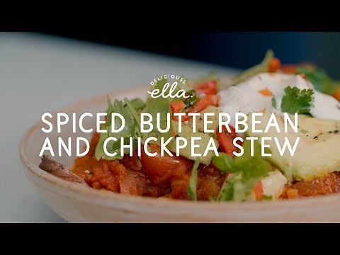 Spiced Chickpea and Butterbean Stew | Deliciously Ella | Vegan