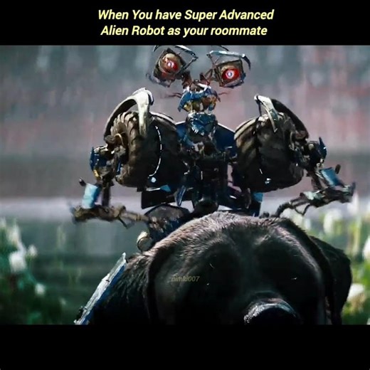Sam having trouble with his advanced alien robots. #transformers #wheelie #edit #fyp #movie