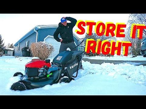 WINTERIZE YOUR LAWN MOWER - HOW TO STORE YOUR LAWN MOWER PROPERLY FOR THE WINTER