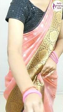 Expert's Tissue Silk Saree Draping Guide for Everyone |saree draping for girls & Woman