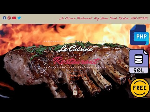 ONLINE FOOD ORDERING SYSTEM WEBSITE USING PHP, MYSQL | SOURCE CODE.