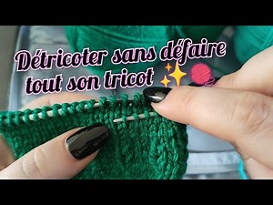 Tricot: détricoter des rangs