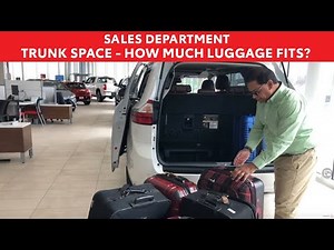 Toyota Trunk Space - How much luggage can you fit into the trunk of a Toyota? 2021 Toyota Models