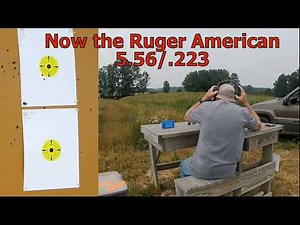 Savage Axis .223 vs Ruger American 5.56/.223 100Y Groups Shooting 3140fps .223 Reload Ammo.