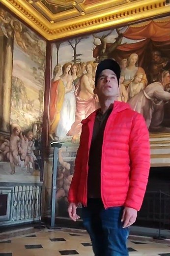 Fresco paintings Villa Farnesina Rome Italian renaissance raphael Baldassare peruzzi Trastevere roma