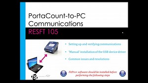 RESFT 105: PortaCount-to-PC Communications