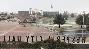 Snow is falling again in #Hesperia! ❄️❄️❄️ | City of Hesperia