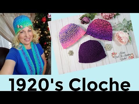 Easy & Fast 1920's Crochet Hat Pattern #crochetpattern #chemohat #easy