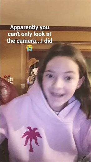 Tried the don't look away from the camera challenge but failed 😭😭