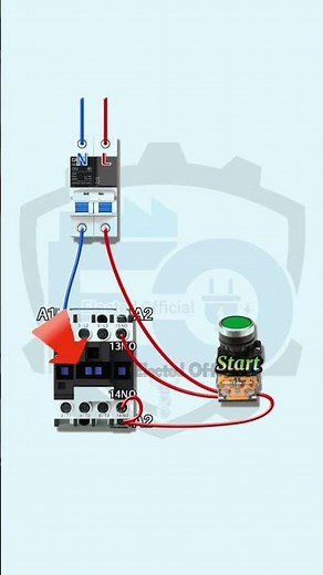 Three phase motor connection wiring ⚡ diagram#youtube #threephasemotor #viralvideo #motorcontrol