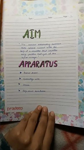 class 12th physics project file | Half Wave Rectifier | Physics project file