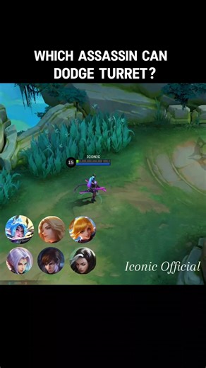 Which assassin can dodge turret? #mlbb #moba #mobilelegends #shorts #fypシ゚viral