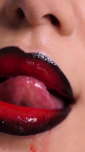Vampire Lips Makeup Tutorial for Halloween