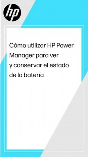 Cómo utilizar HP Power Manager para ver y conservar el estado de la batería | HP Support