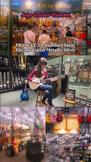 PRS SE CE 24 Standard Satin Metallic Silver Electric Guitar Demo at Davis Guitar Music Centre