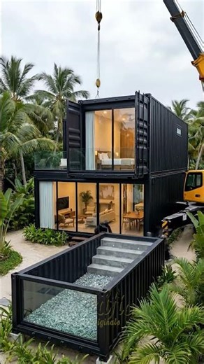 Turning Two Shipping Containers Into a Luxury Jungle Pool Home